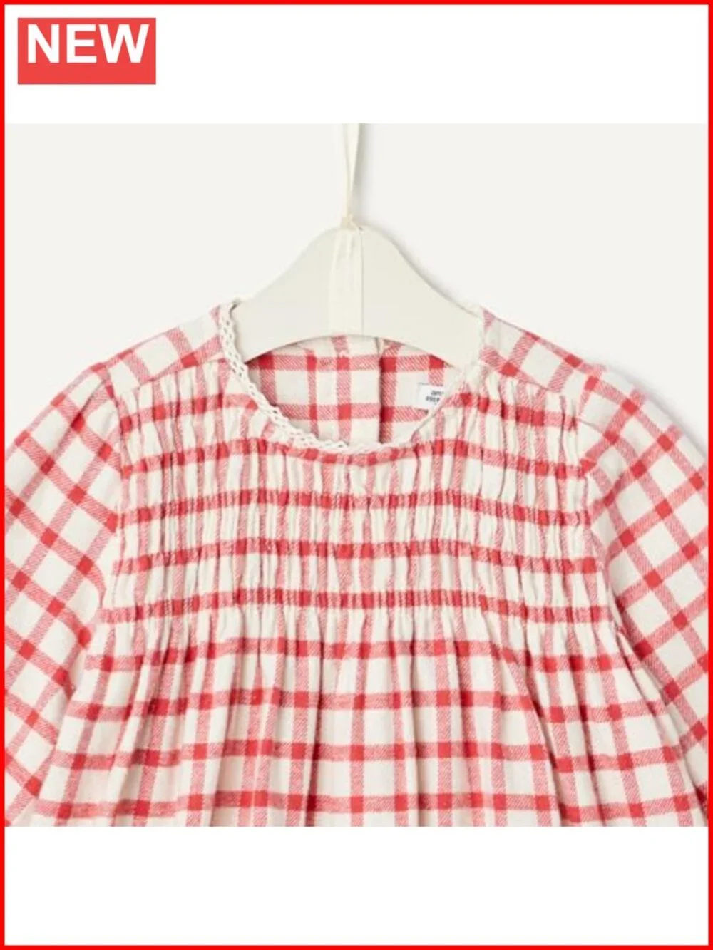 Toddler Baby Flannel Set Smocked Bodice Lace Trim Long Sleeve
